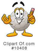 Soccer Ball Clipart #10408 by Mascot Junction