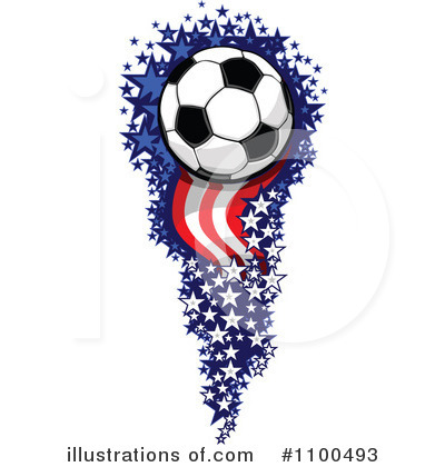 Royalty-Free (RF) Soccer Ball Clipart Illustration by Chromaco - Stock Sample #1100493