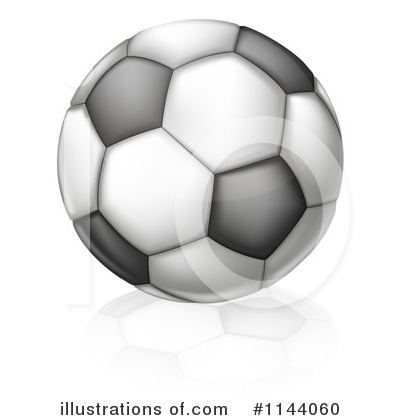 Royalty-Free (RF) Soccer Ball Clipart Illustration by AtStockIllustration - Stock Sample #1144060