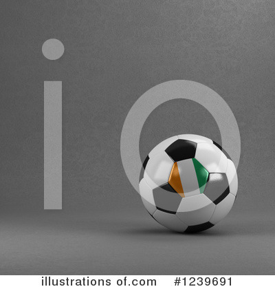 Royalty-Free (RF) Soccer Ball Clipart Illustration by stockillustrations - Stock Sample #1239691