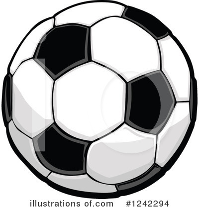 Royalty-Free (RF) Soccer Ball Clipart Illustration by Chromaco - Stock Sample #1242294