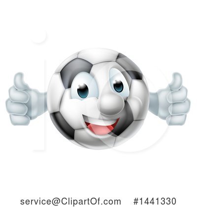 Royalty-Free (RF) Soccer Ball Clipart Illustration by AtStockIllustration - Stock Sample #1441330