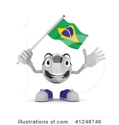 Brazilian Flag Clipart #1248746 by KJ Pargeter