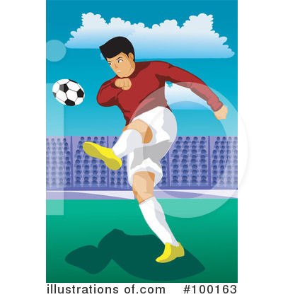 Royalty-Free (RF) Soccer Clipart Illustration by mayawizard101 - Stock Sample #100163