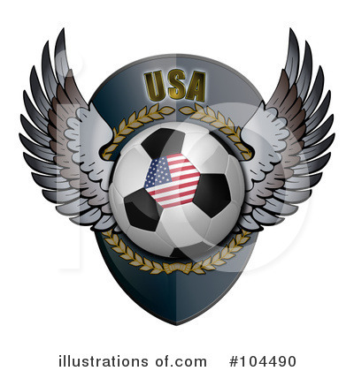 Royalty-Free (RF) Soccer Clipart Illustration by stockillustrations - Stock Sample #104490