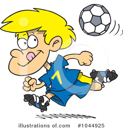 Royalty-Free (RF) Soccer Clipart Illustration by toonaday - Stock Sample #1044925