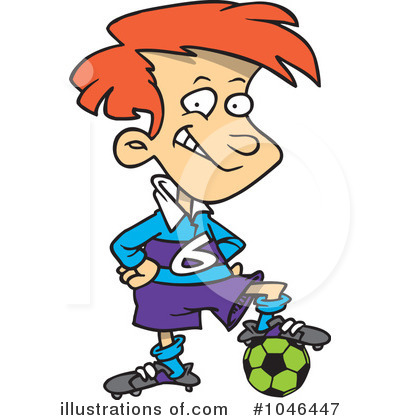 Royalty-Free (RF) Soccer Clipart Illustration by toonaday - Stock Sample #1046447
