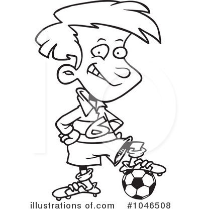Royalty-Free (RF) Soccer Clipart Illustration by toonaday - Stock Sample #1046508