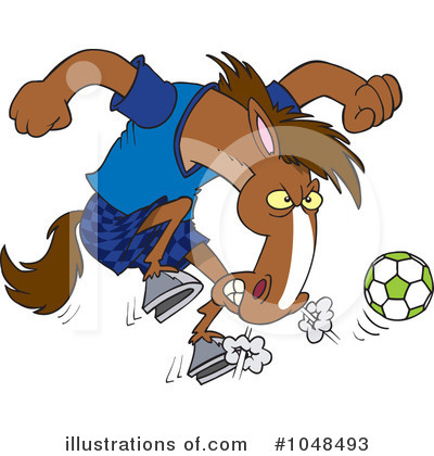 Royalty-Free (RF) Soccer Clipart Illustration by toonaday - Stock Sample #1048493