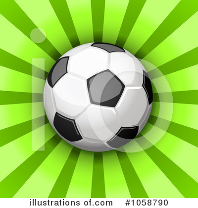 Royalty-Free (RF) Soccer Clipart Illustration by Oligo - Stock Sample #1058790