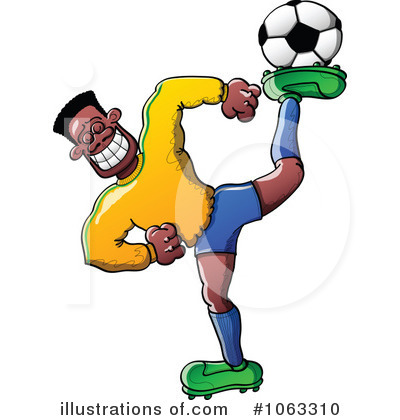 Royalty-Free (RF) Soccer Clipart Illustration by Zooco - Stock Sample #1063310