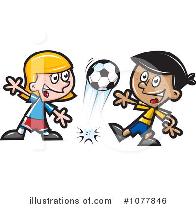 Royalty-Free (RF) Soccer Clipart Illustration by jtoons - Stock Sample #1077846