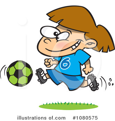 Royalty-Free (RF) Soccer Clipart Illustration by toonaday - Stock Sample #1080575