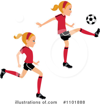 Royalty-Free (RF) Soccer Clipart Illustration by Monica - Stock Sample #1101888