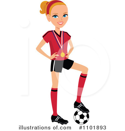 Royalty-Free (RF) Soccer Clipart Illustration by Monica - Stock Sample #1101893