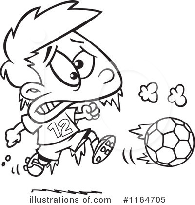 Royalty-Free (RF) Soccer Clipart Illustration by toonaday - Stock Sample #1164705