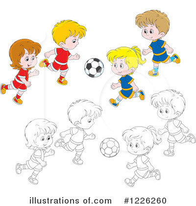 Royalty-Free (RF) Soccer Clipart Illustration by Alex Bannykh - Stock Sample #1226260