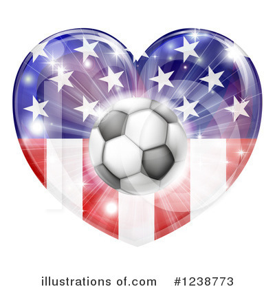 Heart Flag Clipart #1238773 by AtStockIllustration