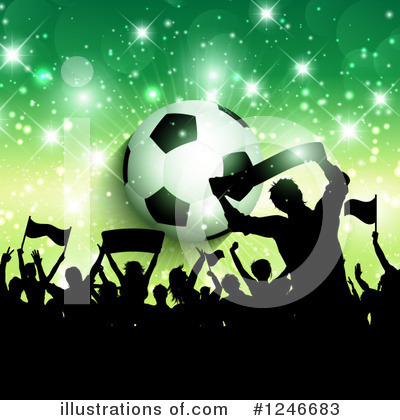 Royalty-Free (RF) Soccer Clipart Illustration by KJ Pargeter - Stock Sample #1246683