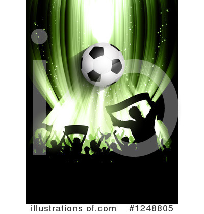 Football Clipart #1248805 by KJ Pargeter