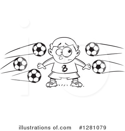 Royalty-Free (RF) Soccer Clipart Illustration by toonaday - Stock Sample #1281079