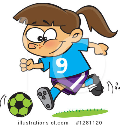 Royalty-Free (RF) Soccer Clipart Illustration by toonaday - Stock Sample #1281120