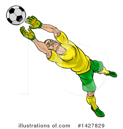 Soccer Player Clipart #1427829 by AtStockIllustration