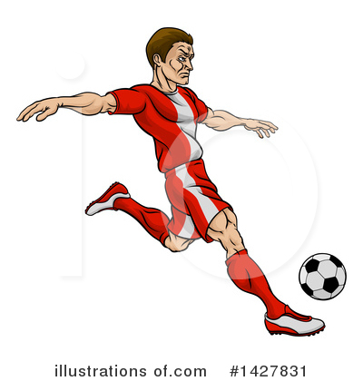 Soccer Player Clipart #1427831 by AtStockIllustration