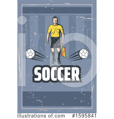 Soccer Player Clipart #1595841 by Vector Tradition SM