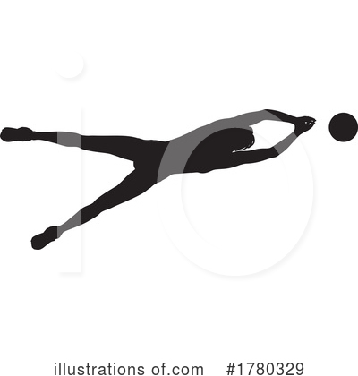 Female Soccer Player Clipart #1780329 by KJ Pargeter