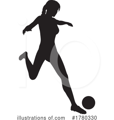 Female Soccer Player Clipart #1780330 by KJ Pargeter