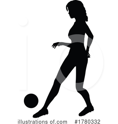 Female Soccer Player Clipart #1780332 by KJ Pargeter