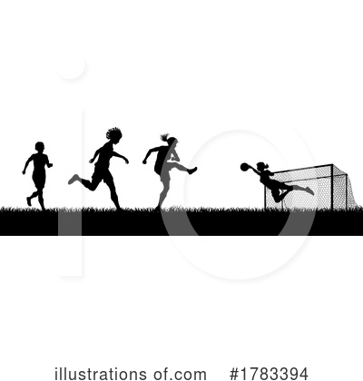 Female Soccer Player Clipart #1783394 by AtStockIllustration