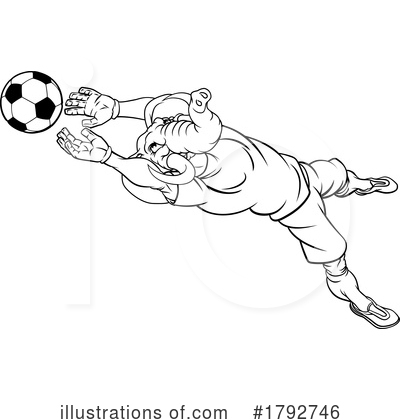 Royalty-Free (RF) Soccer Clipart Illustration by AtStockIllustration - Stock Sample #1792746
