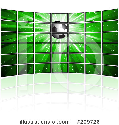 Royalty-Free (RF) Soccer Clipart Illustration by KJ Pargeter - Stock Sample #209728