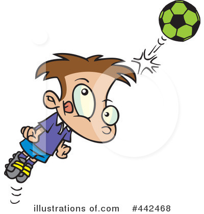 Royalty-Free (RF) Soccer Clipart Illustration by toonaday - Stock Sample #442468