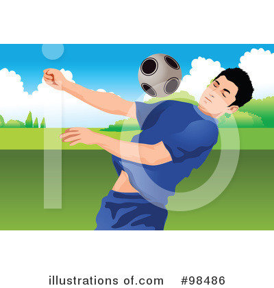 Royalty-Free (RF) Soccer Clipart Illustration by mayawizard101 - Stock Sample #98486