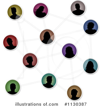 Royalty-Free (RF) Social Networking Clipart Illustration by KJ Pargeter - Stock Sample #1130387