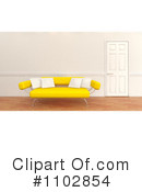 Sofa Clipart #1102854 by KJ Pargeter