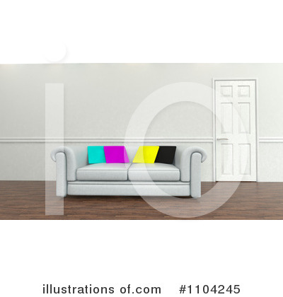 Royalty-Free (RF) Sofa Clipart Illustration by KJ Pargeter - Stock Sample #1104245