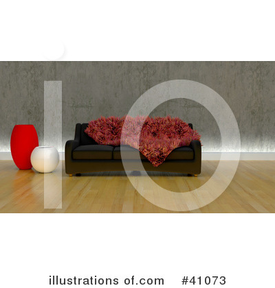 Royalty-Free (RF) Sofa Clipart Illustration by KJ Pargeter - Stock Sample #41073