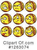 Softball Clipart #1263074 by Chromaco