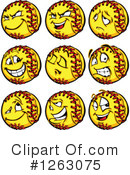 Softball Clipart #1263075 by Chromaco