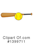 Softball Clipart #1399711 by Hit Toon