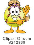 Softball Mascot Clipart #212939 by Mascot Junction