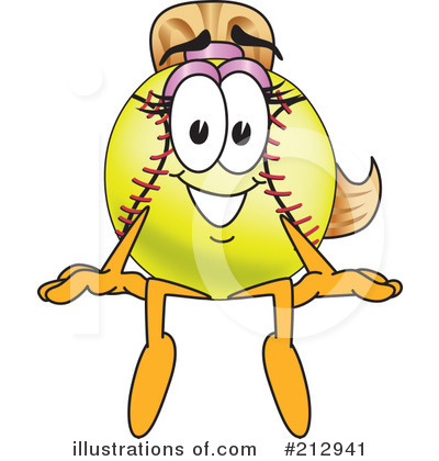 Softball Mascot Clipart #212941 by Toons4Biz