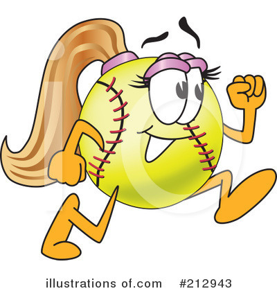 Softball Mascot Clipart #212943 by Toons4Biz