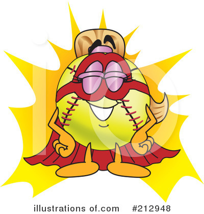 Softball Mascot Clipart #212948 by Toons4Biz