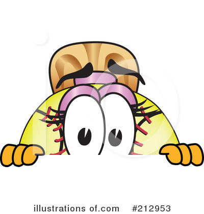 Softball Mascot Clipart #212953 by Toons4Biz