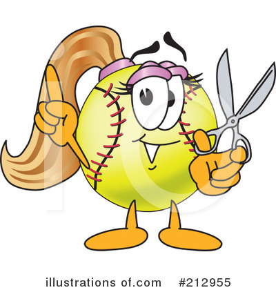 Softball Mascot Clipart #212955 by Toons4Biz